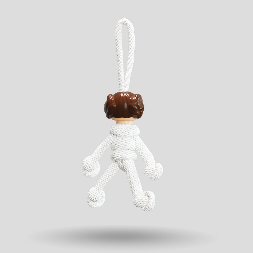 Princess Leia Paracord Buddy Keychain