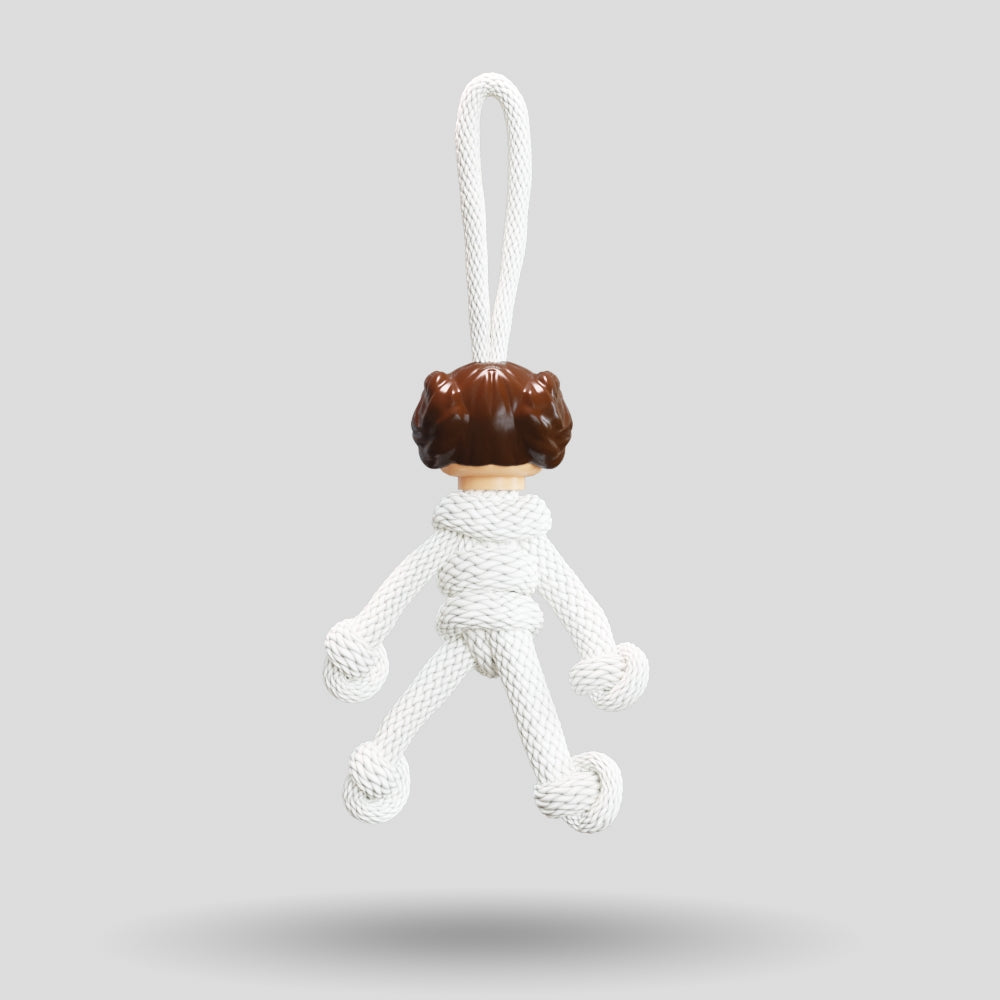 Princess Leia Paracord Buddy Keychain