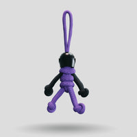 Thumbnail for Black Purple Biker Buddy Paracord Keychain