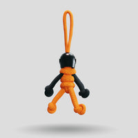 Thumbnail for Black Orange Biker Buddy Paracord Keychain