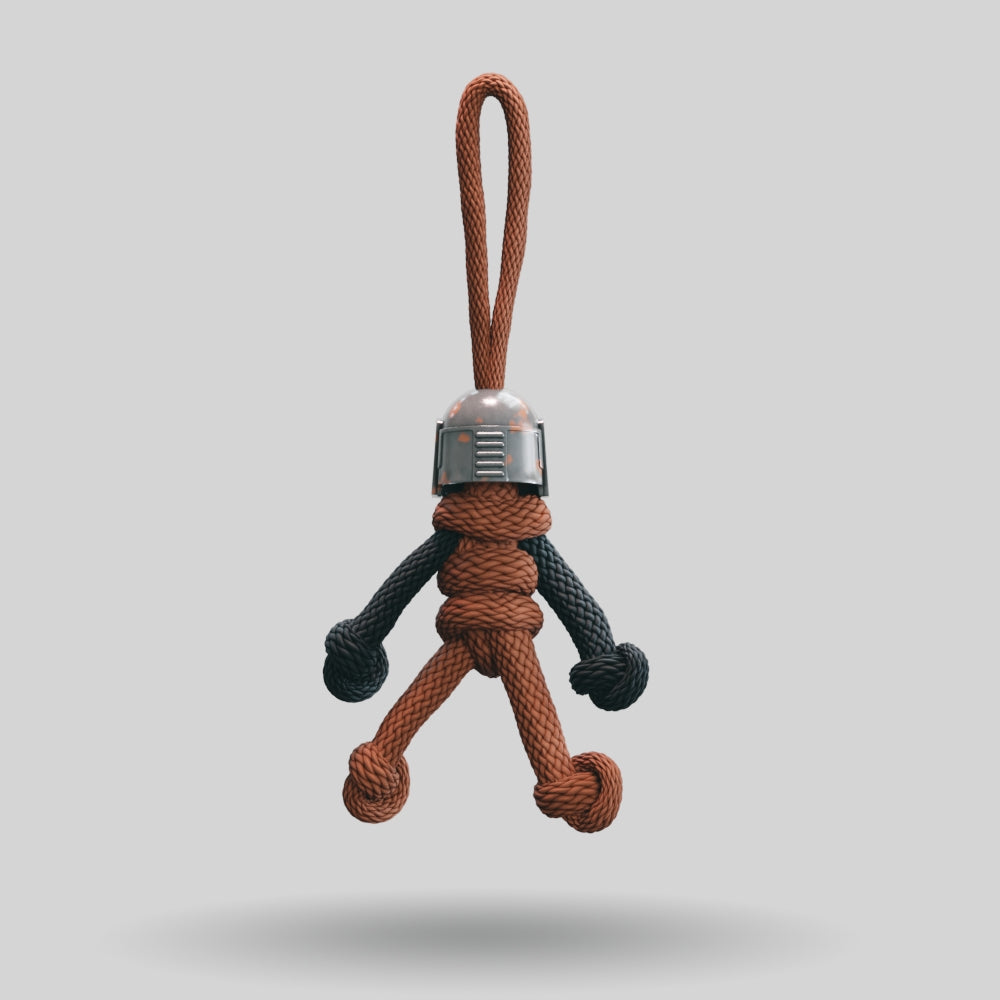 Mandalorian Paracord Buddy Keychain