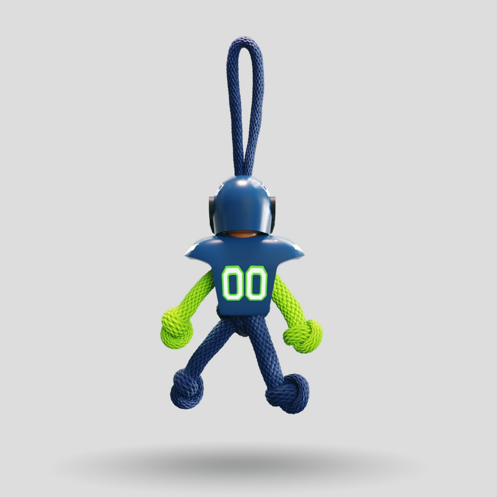 Seattle Seahawks Paracord Buddy Keychain