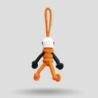 Thumbnail for Orange Biker Buddy Paracord Keychain