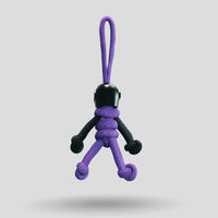 Thumbnail for Black Purple Biker Buddy Paracord Keychain no