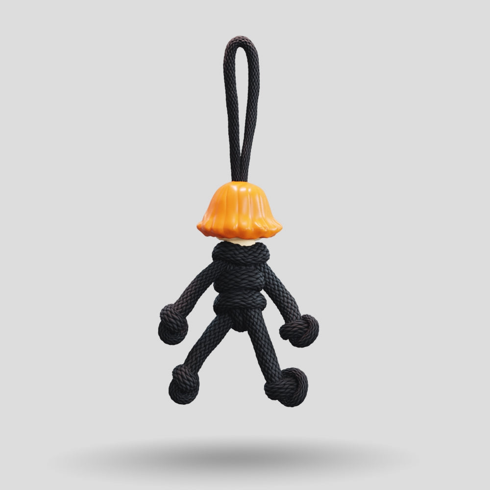 Black Widow Paracord Buddy Keychain