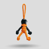 Thumbnail for Black Orange Biker Buddy Paracord Keychain