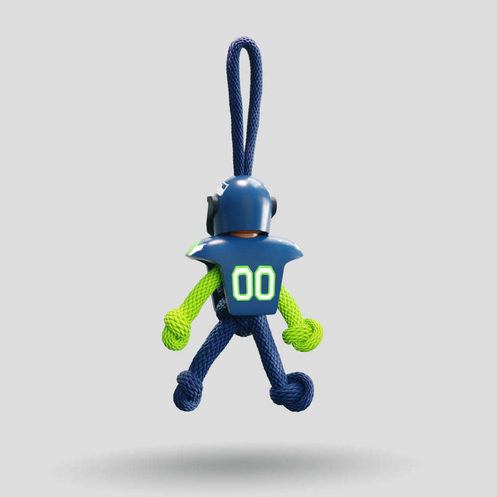 Seattle Seahawks Paracord Buddy Keychain