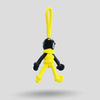 Thumbnail for Black Yellow Biker Buddy Paracord Keychain