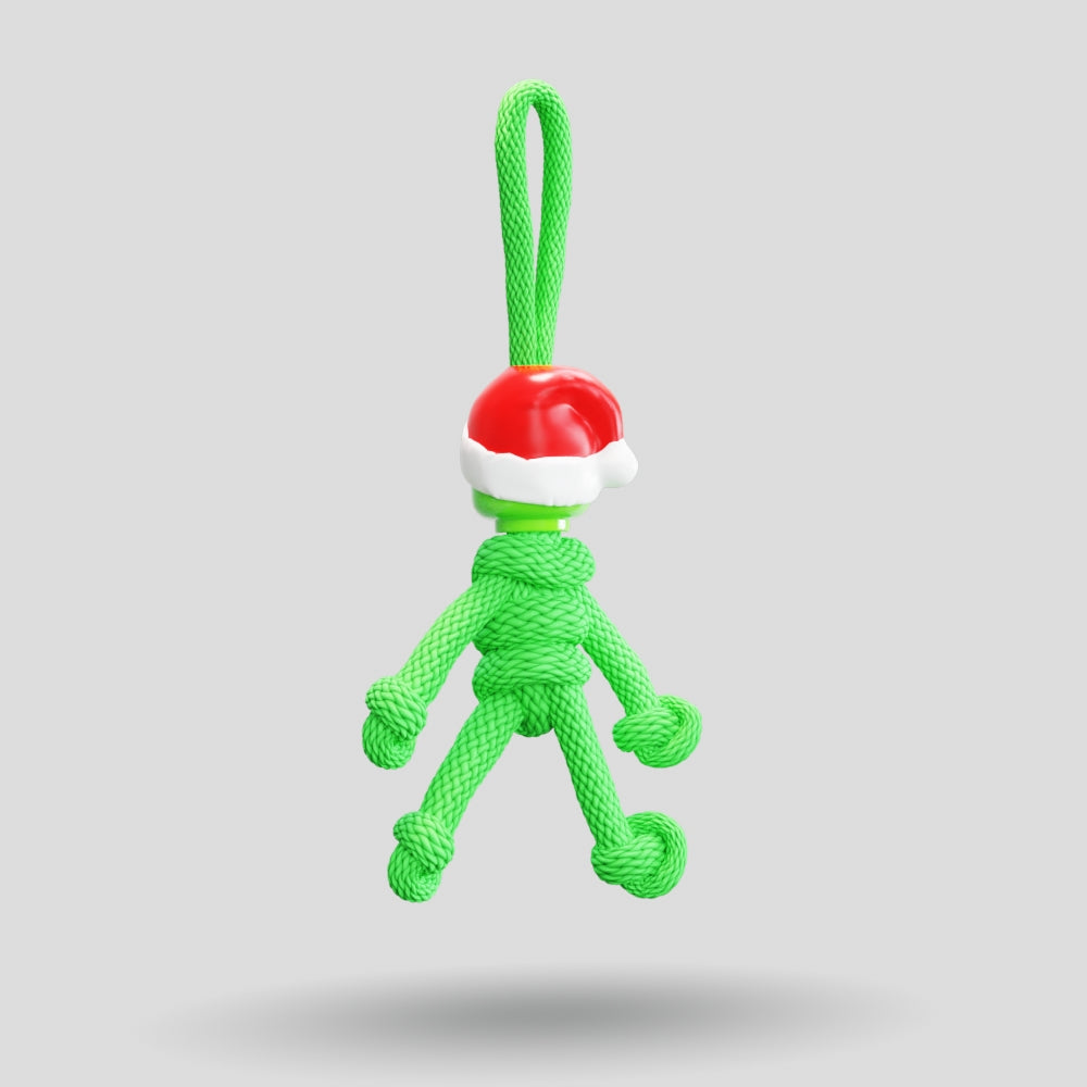 Grinch Paracord Buddy Keychain