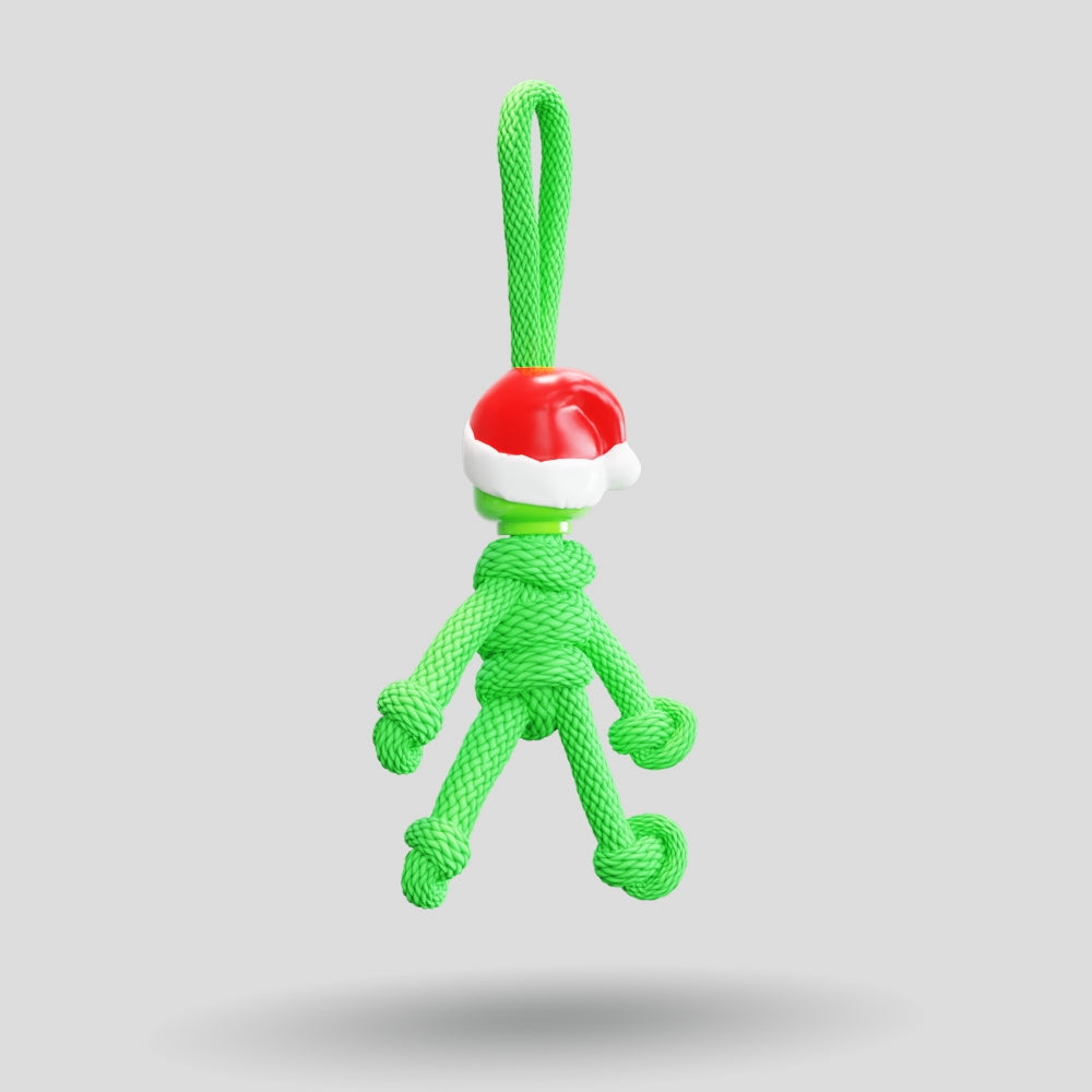 Grinch Paracord Buddy Keychain