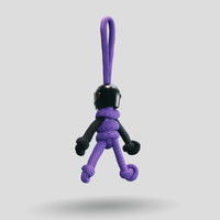 Thumbnail for Black Purple Biker Buddy Paracord Keychain