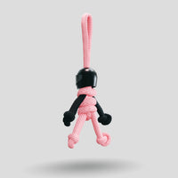 Thumbnail for Black Pink Biker Buddy Paracord Keychain