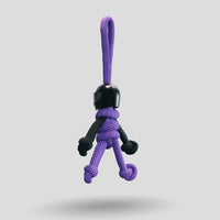 Thumbnail for Black Purple Biker Buddy Paracord Keychain