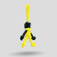 Thumbnail for Black Yellow Biker Buddy Paracord Keychain