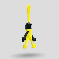 Thumbnail for Black Yellow Biker Buddy Paracord Keychain