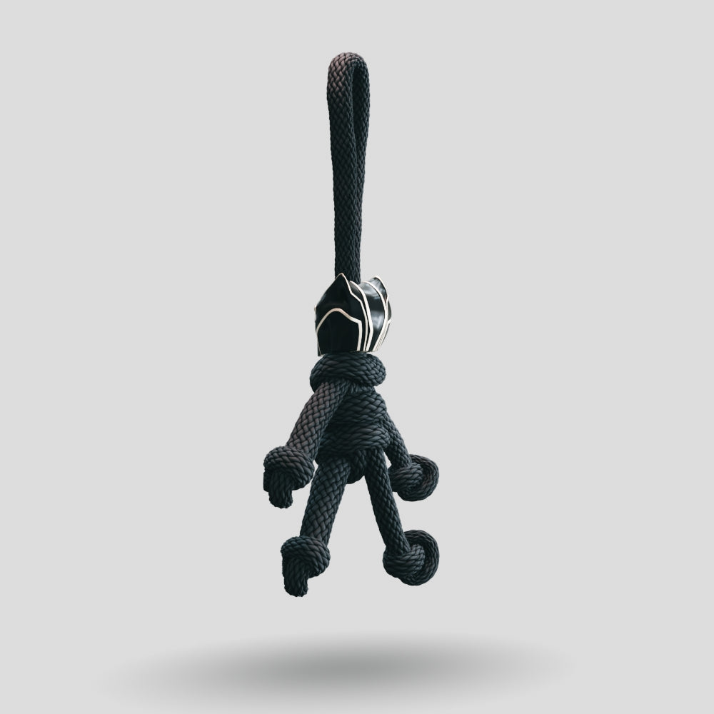 Black Panther Paracord Buddy Keychain
