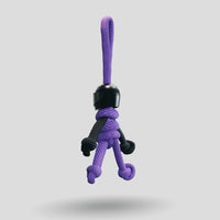 Thumbnail for Black Purple Biker Buddy Paracord Keychain
