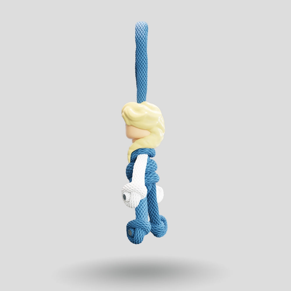 Elsa Paracord Buddy Keychain