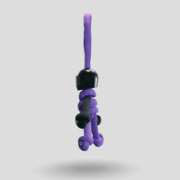 Thumbnail for Black Purple Biker Buddy Paracord Keychain no