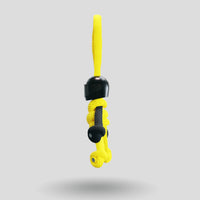 Thumbnail for Black Yellow Biker Buddy Paracord Keychain