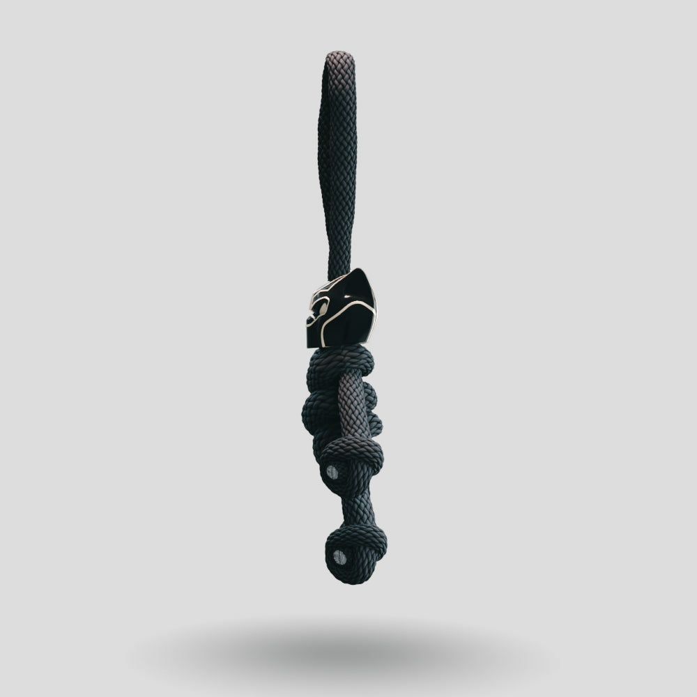 Black Panther Paracord Buddy Keychain