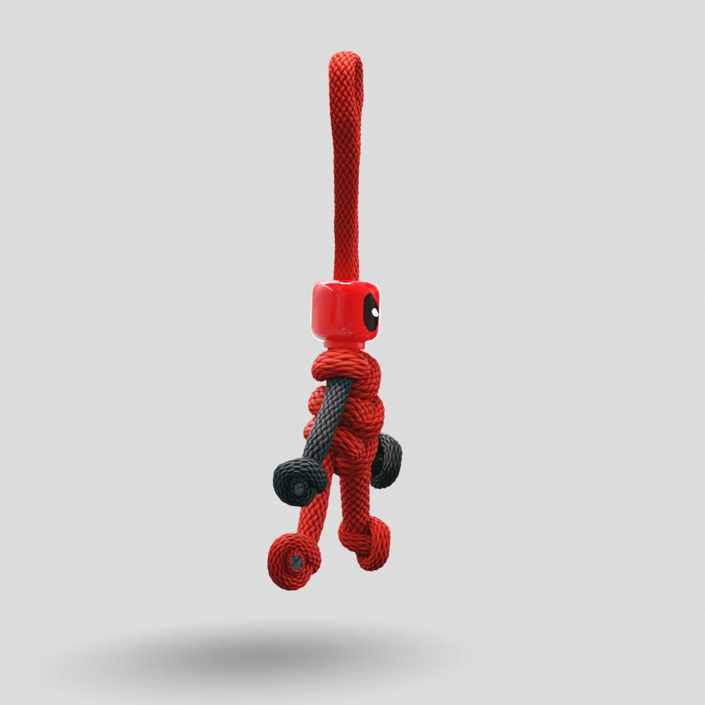Deadpool Paracord Buddy Keychain