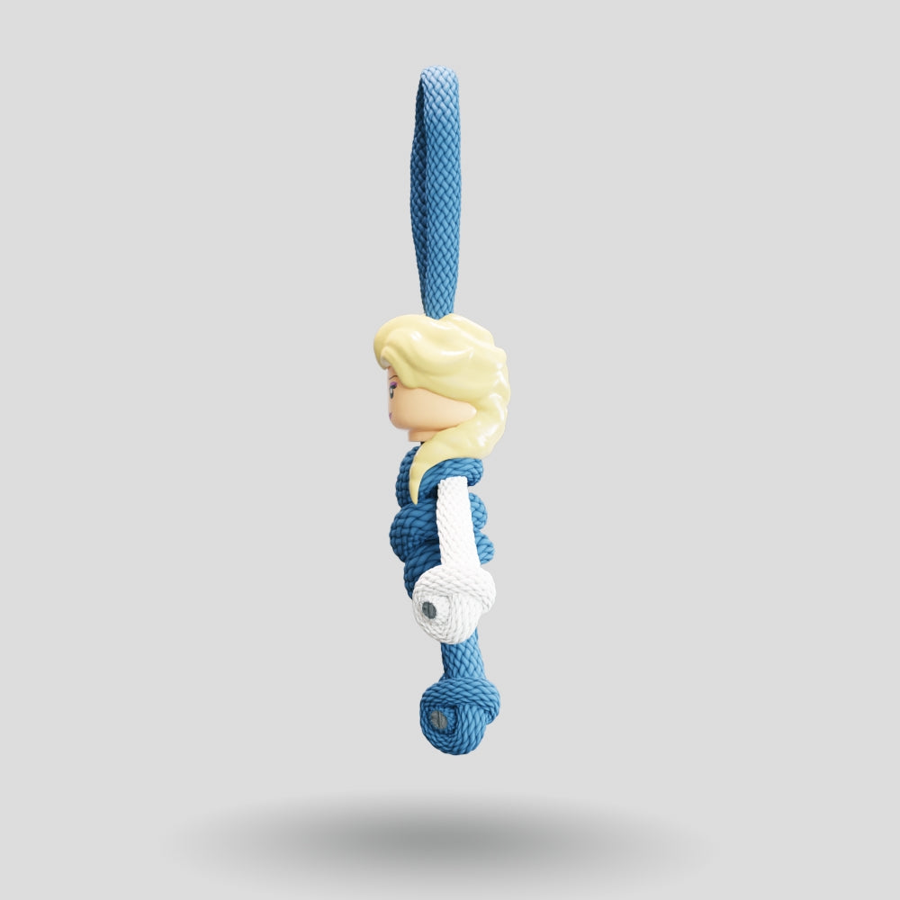Elsa Paracord Buddy Keychain