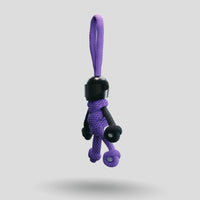 Thumbnail for Black Purple Biker Buddy Paracord Keychain