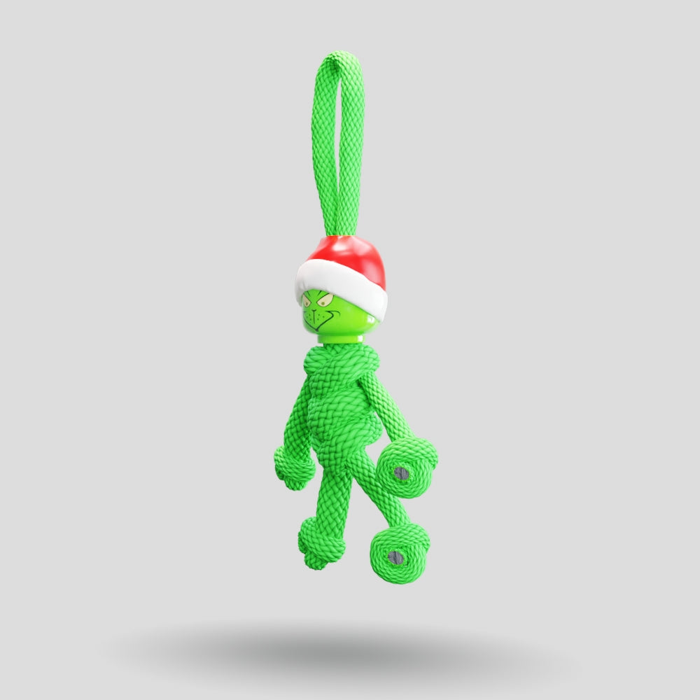 Grinch Paracord Buddy Keychain