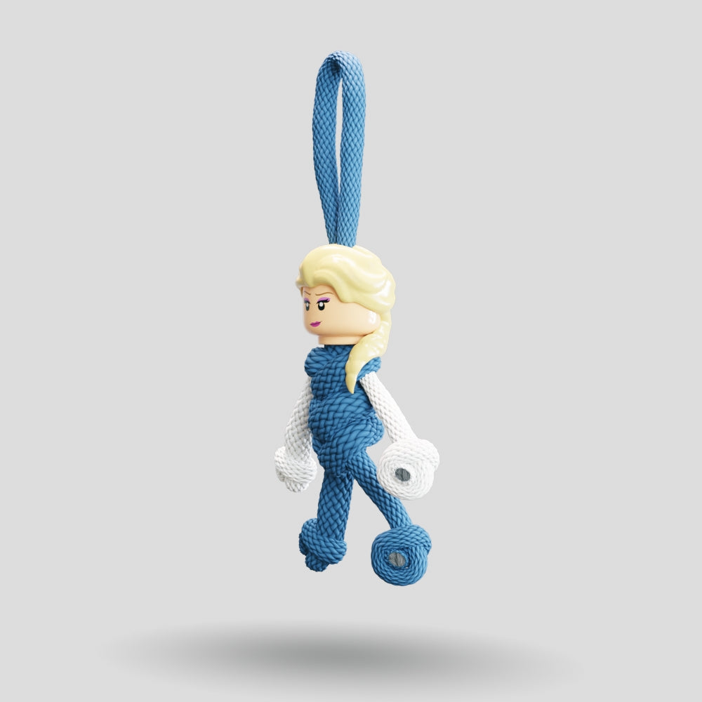 Elsa Paracord Buddy Keychain