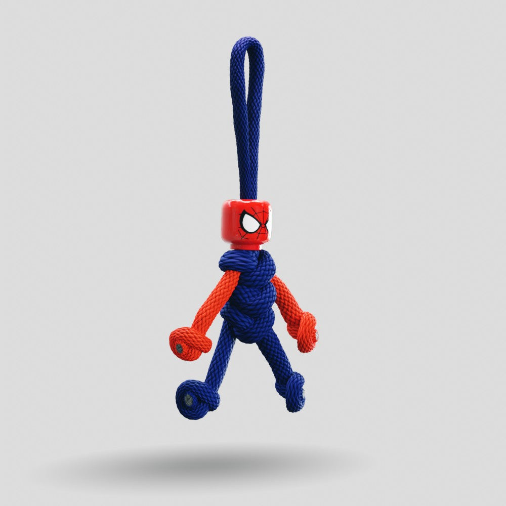 Spiderman Paracord Buddy Keychain