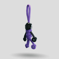 Thumbnail for Black Purple Biker Buddy Paracord Keychain
