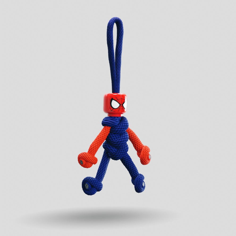 Spiderman Paracord Buddy Keychain