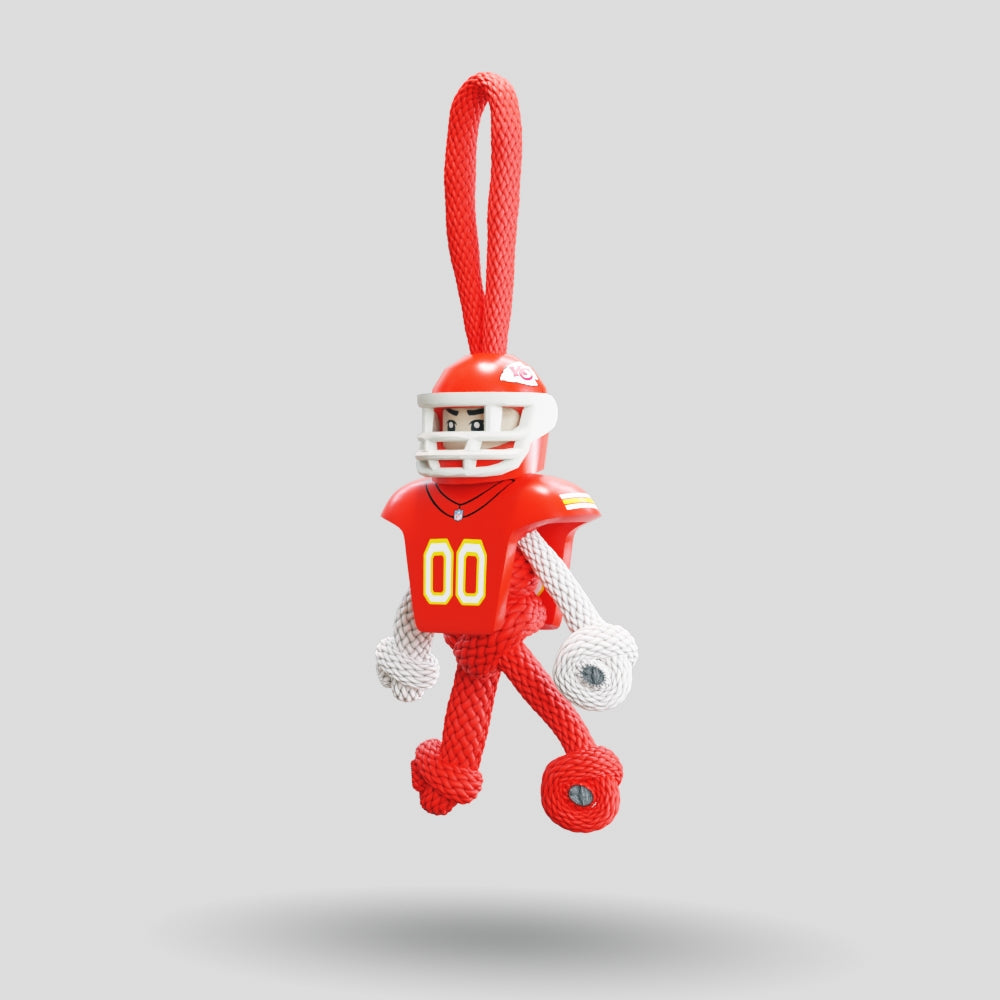 Kansas City Chiefs Paracord Buddy Keychain