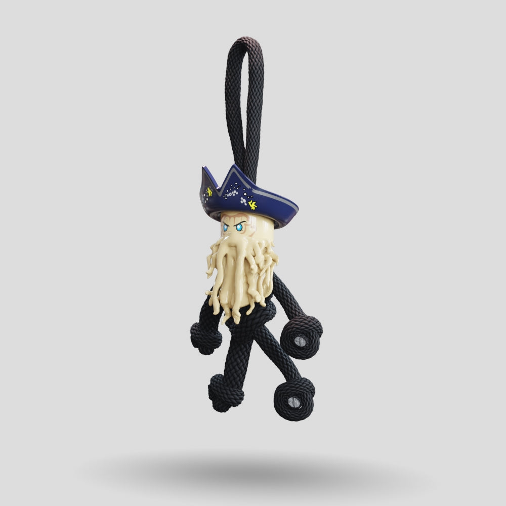 Davy Jones POTC Paracord Buddy Keychain