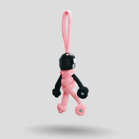 Thumbnail for Black Pink Biker Buddy Paracord Keychain