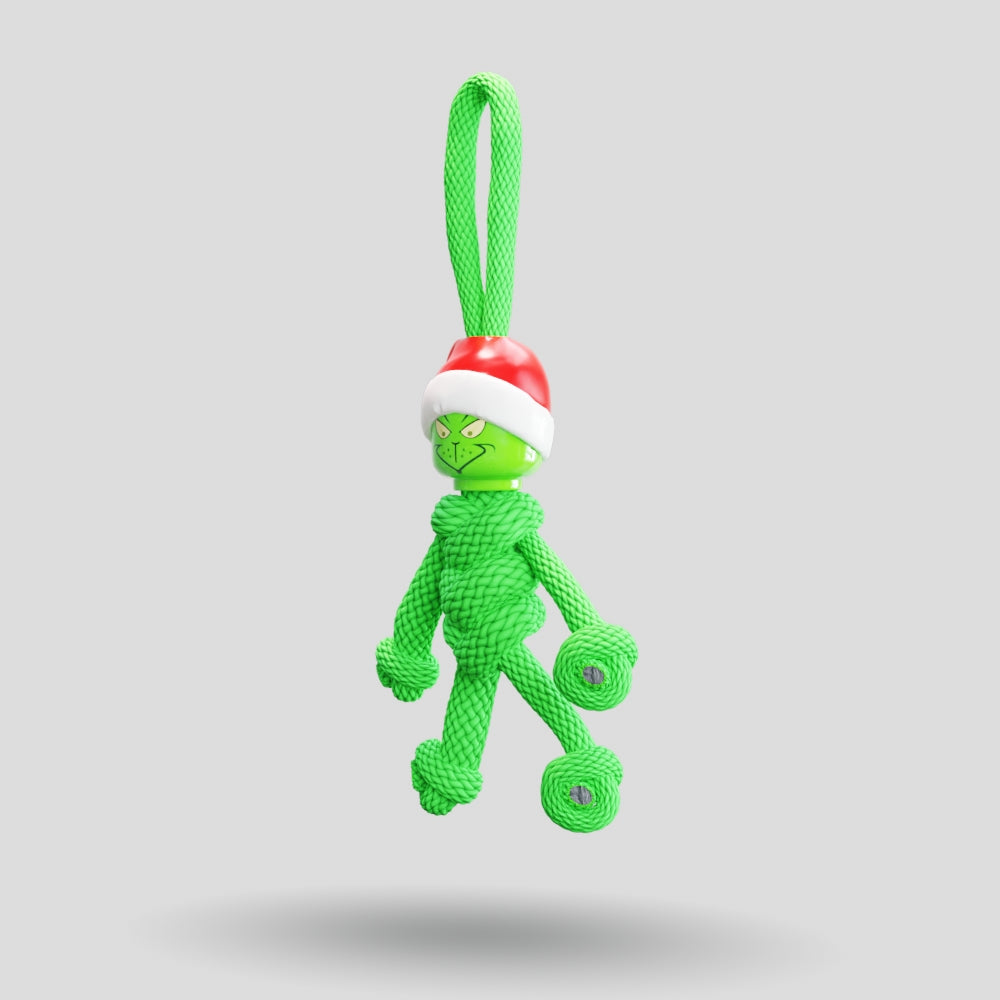 Grinch Paracord Buddy Keychain