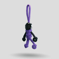 Thumbnail for Black Purple Biker Buddy Paracord Keychain