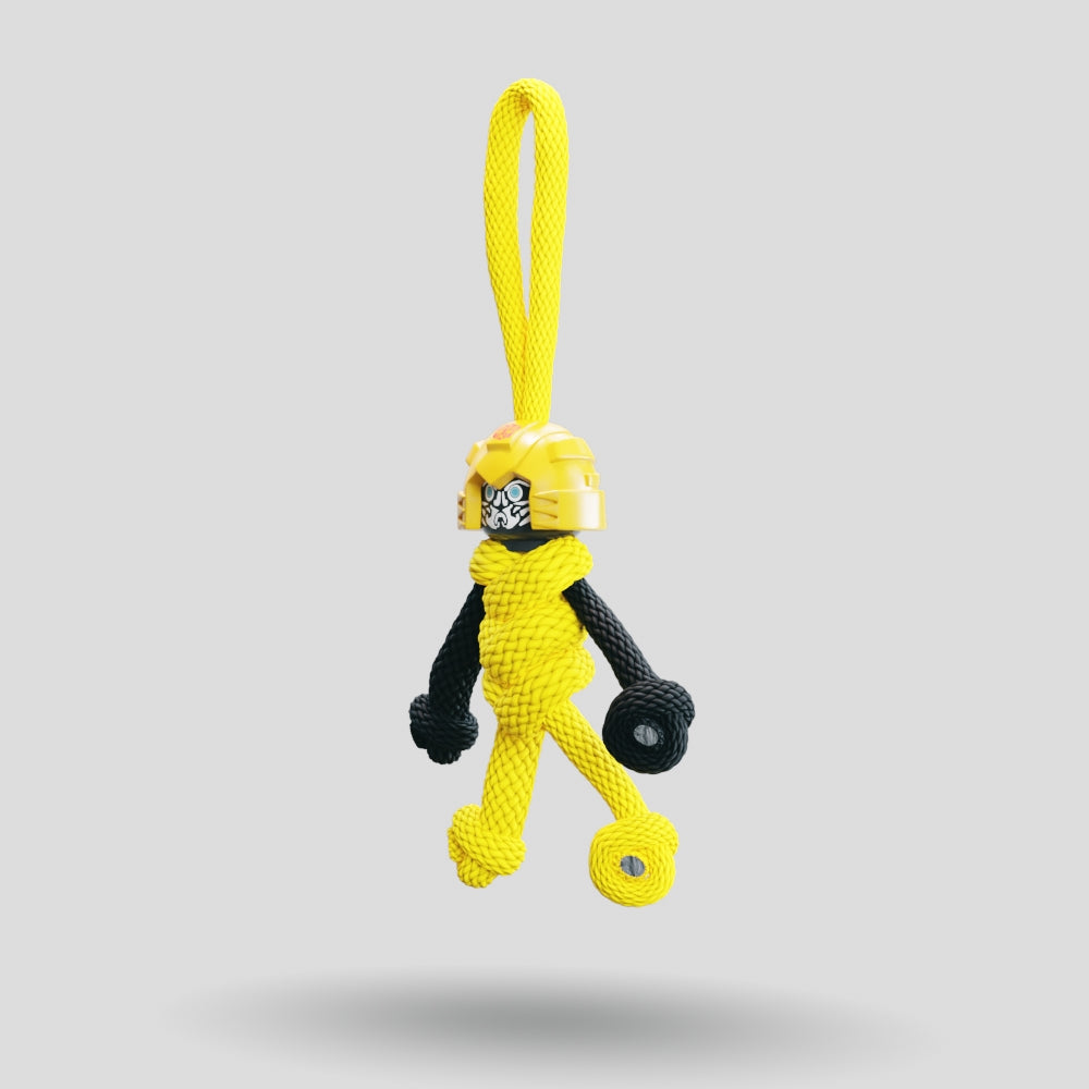 Bumblebee Paracord Buddy Keychain