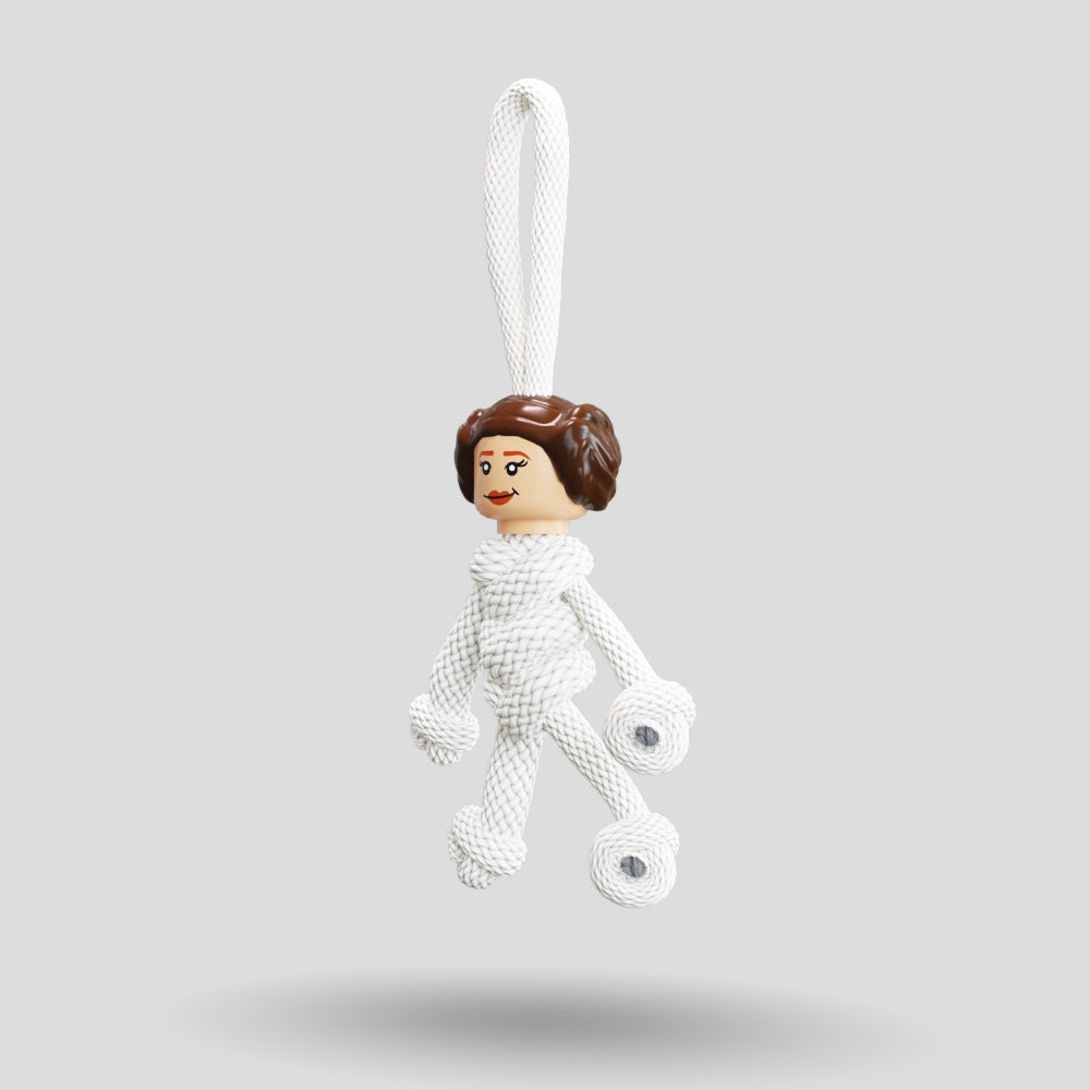 Princess Leia Paracord Buddy Keychain