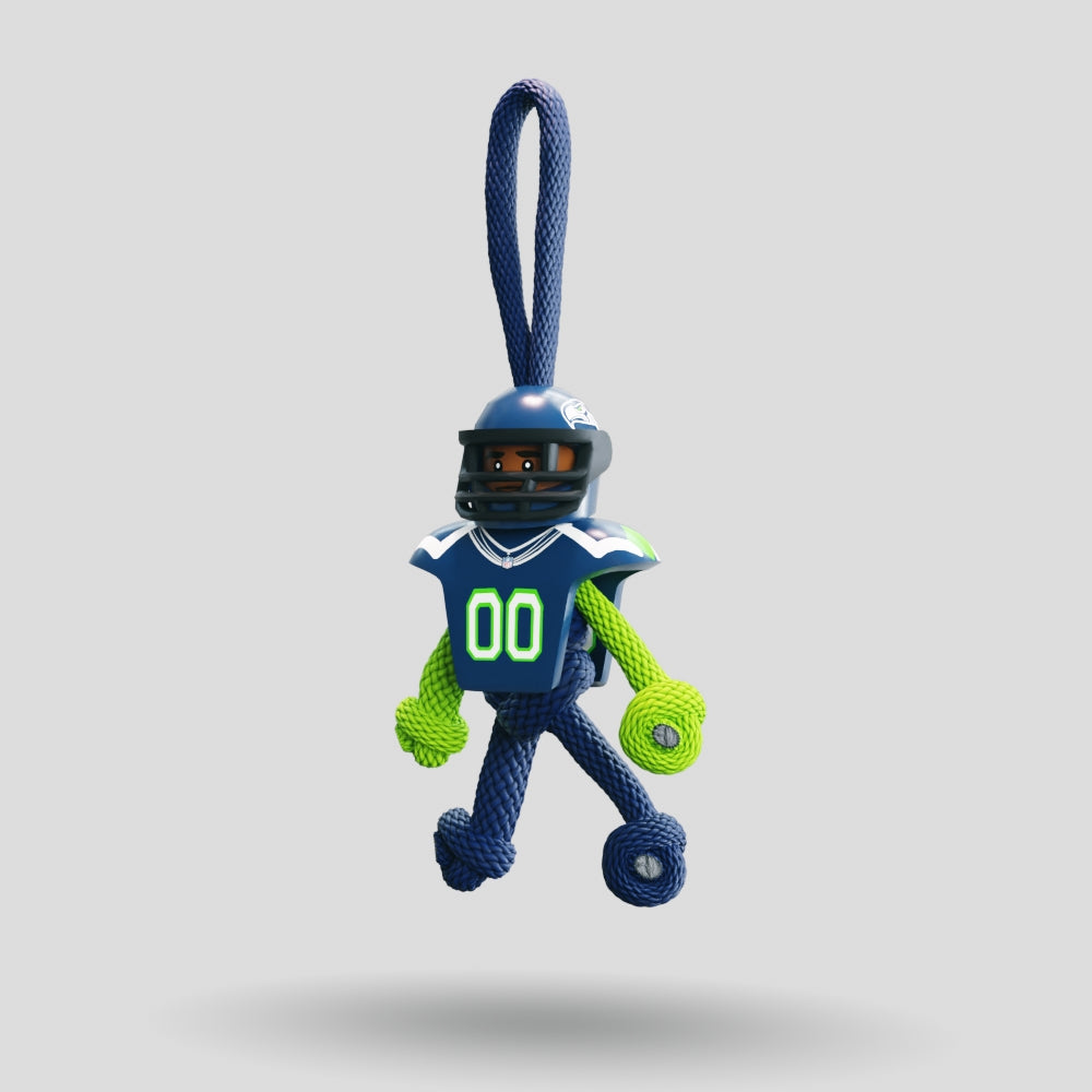 Seattle Seahawks Paracord Buddy Keychain