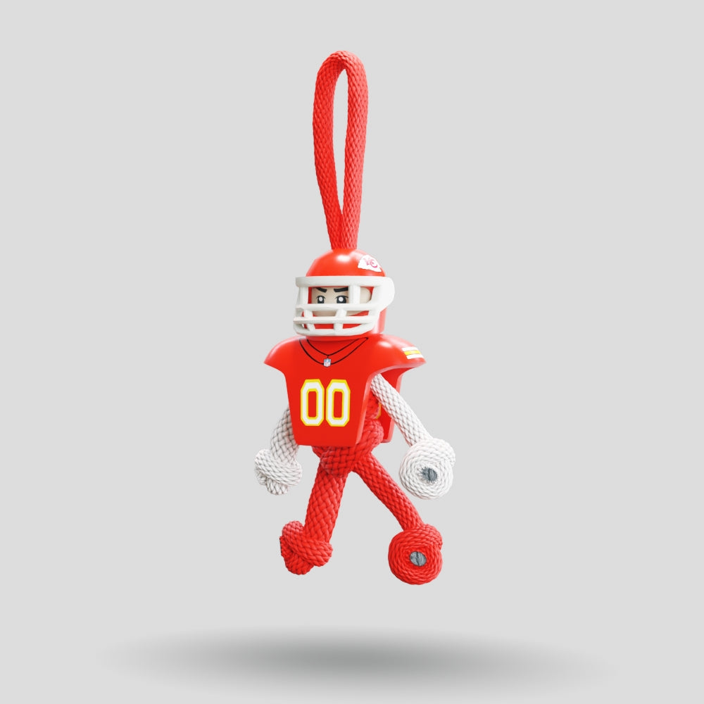 Kansas City Chiefs Paracord Buddy Keychain