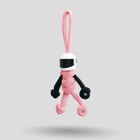 Thumbnail for Pink Biker Buddy Paracord Keychain