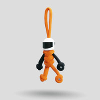 Thumbnail for Orange Biker Buddy Paracord Keychain