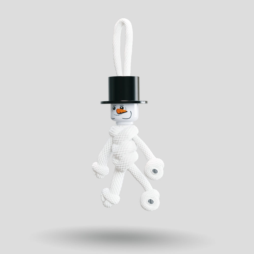 The Snowman Paracord Buddy Keychain