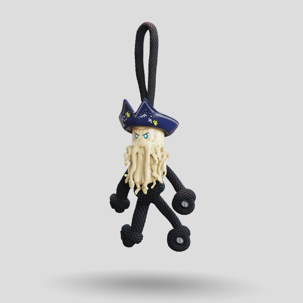 Davy Jones POTC Paracord Buddy Keychain