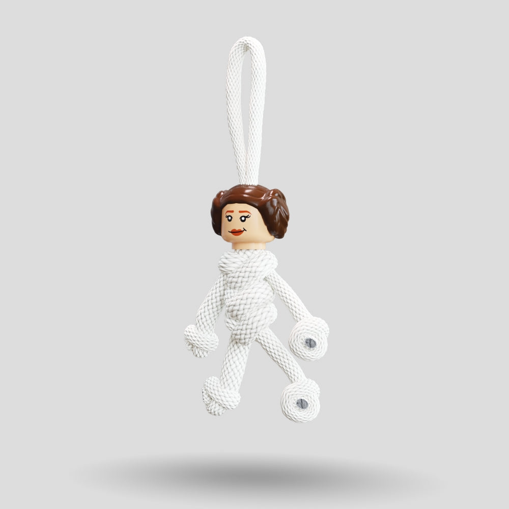 Princess Leia Paracord Buddy Keychain