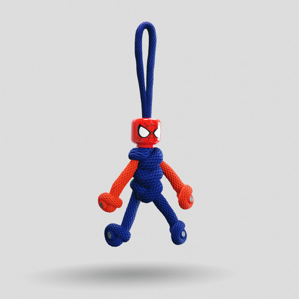 Spiderman Paracord Buddy Keychain