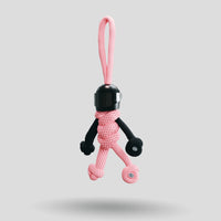 Thumbnail for Black Pink Biker Buddy Paracord Keychain