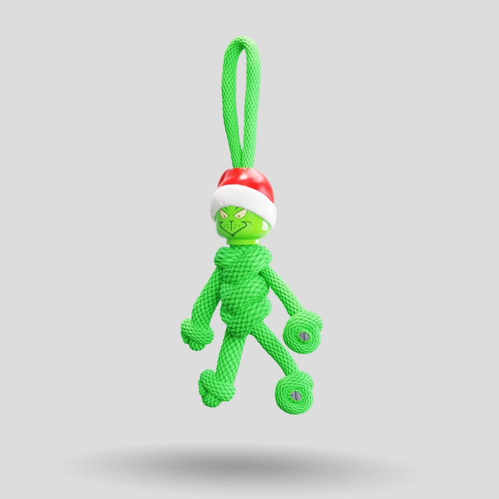 Grinch Paracord Buddy Keychain